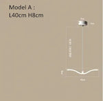 Seagull LED Pendant Light Modern Ceiling Lamp Nordic Chandelier Lumina