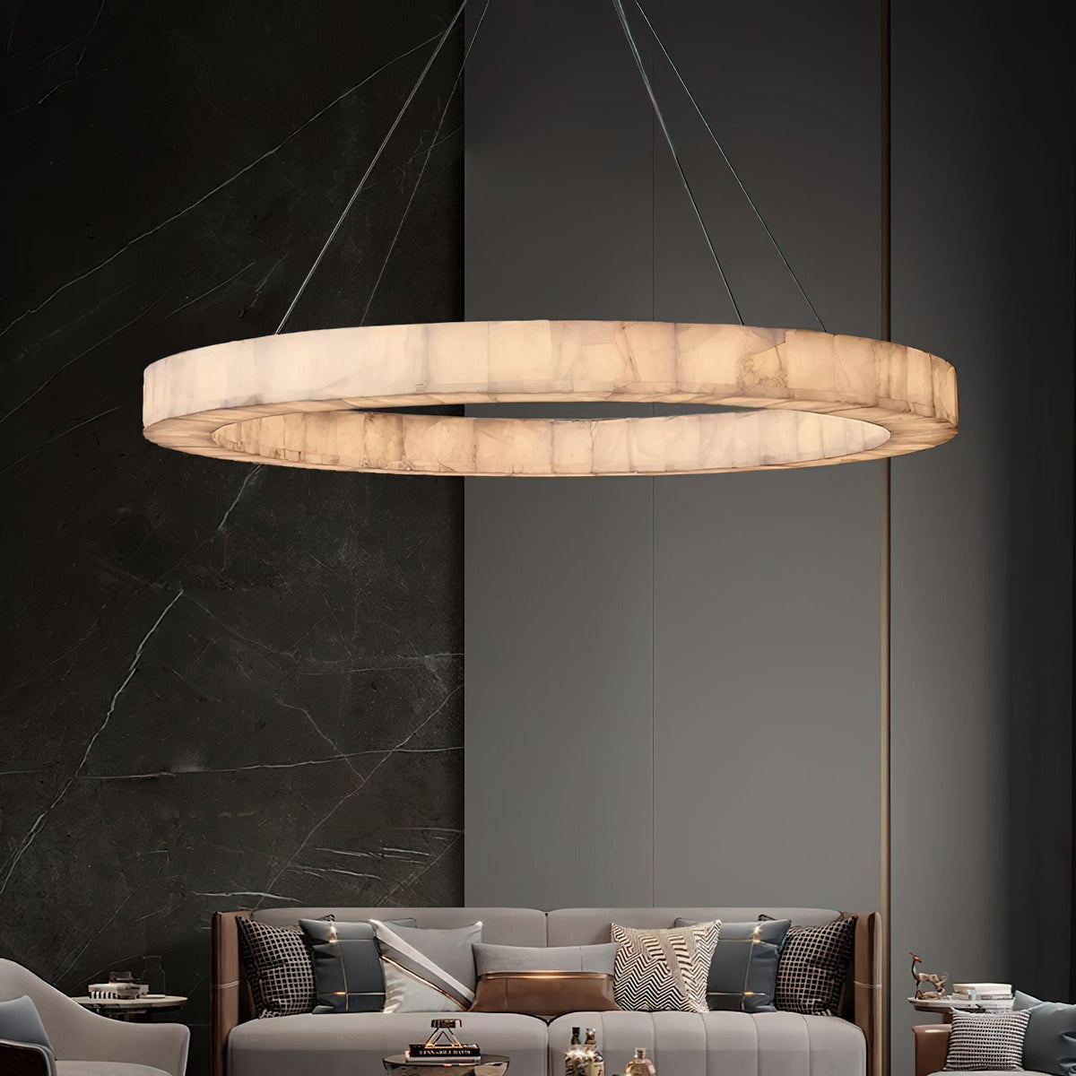 Halo Alabaster Chandelier