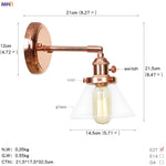 White Ceramic LED Wall Sconce Switch Rose Gold Color Wall Lamp