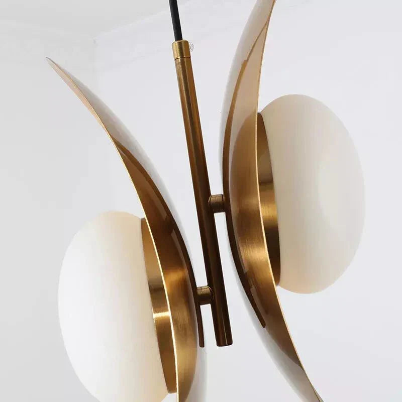 Postmodern Iron Pendant Light with 2 Heads for Home, Kitchen, Dining Room