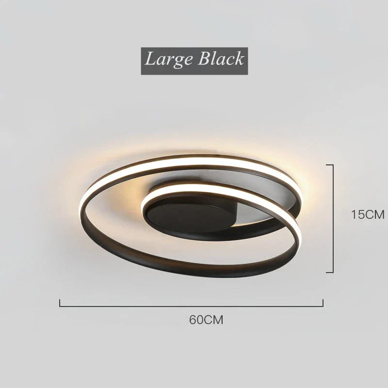 Spiral Acrylic LED Chandelier Ceiling Light by for Living Room Dining Hallway