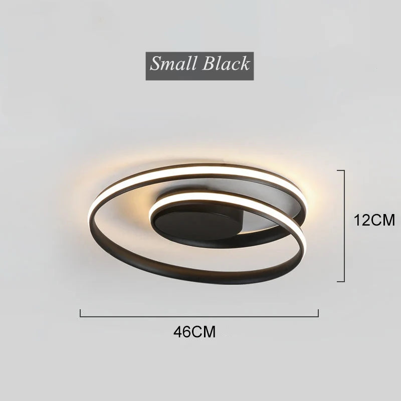 Spiral Acrylic LED Chandelier Ceiling Light by for Living Room Dining Hallway