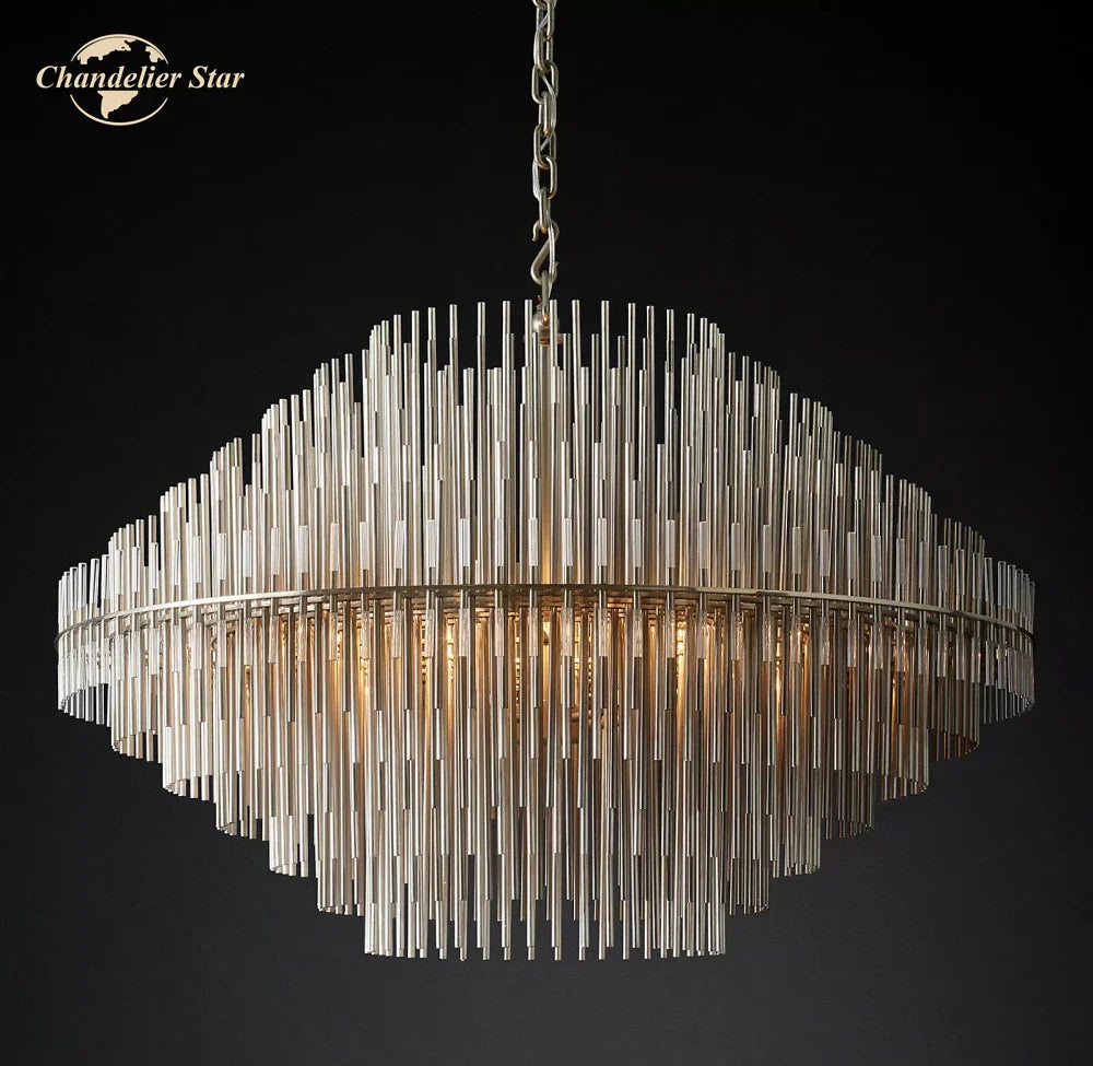 Emile Round LED Chandelier for Dining & Living Room Lighting