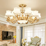 Luxury Duplex Building Chandelier Elegant Villa Pendant Light Modern Living Room Bedroom Lighting