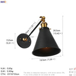 Vintage Industrial Wall Light Sconce LED Retro Bedroom Stair Loft Up Down Lamp