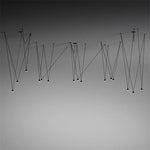 Geometric LED Wire Pendant Chandelier - Industrial Home Decor Spider Lamp