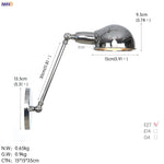 Vintage Industrial Wall Light Swing Arm LED Bedroom Cafe Stair Black