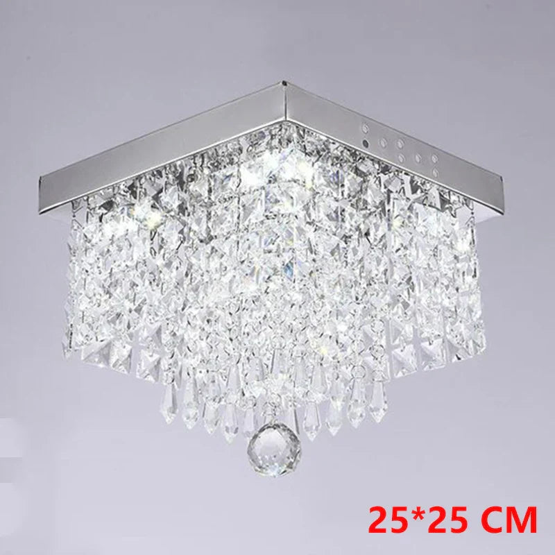 Crystal Chandelier Ceiling Lamp - Entrance Kitchen Chandeliers Fixtures Home Decor