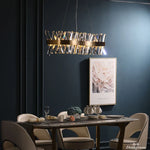 Gold Crystal LED Chandelier for Dinning Room