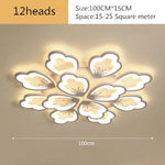 Lotus Design LED Acrylic Chandelier Ceiling Lamp for Modern Living, Dining, and Study Rooms