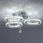 Modern Crystal Chandelier Ceiling Lamp for Bedroom Living Dining Room