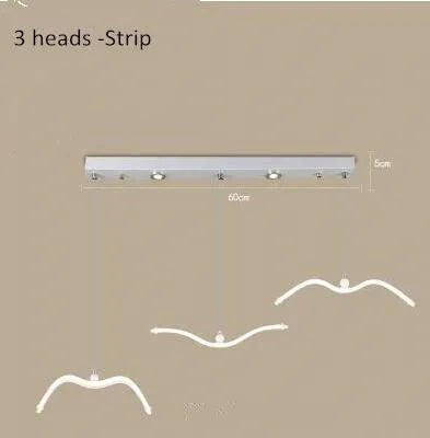 Seagull LED Pendant Light Modern Ceiling Lamp Nordic Chandelier Lumina