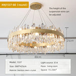 Crystal Chandelier Pendant Light for Luxury Living Room, Bedroom, Dining, Kitchen & Home Décor