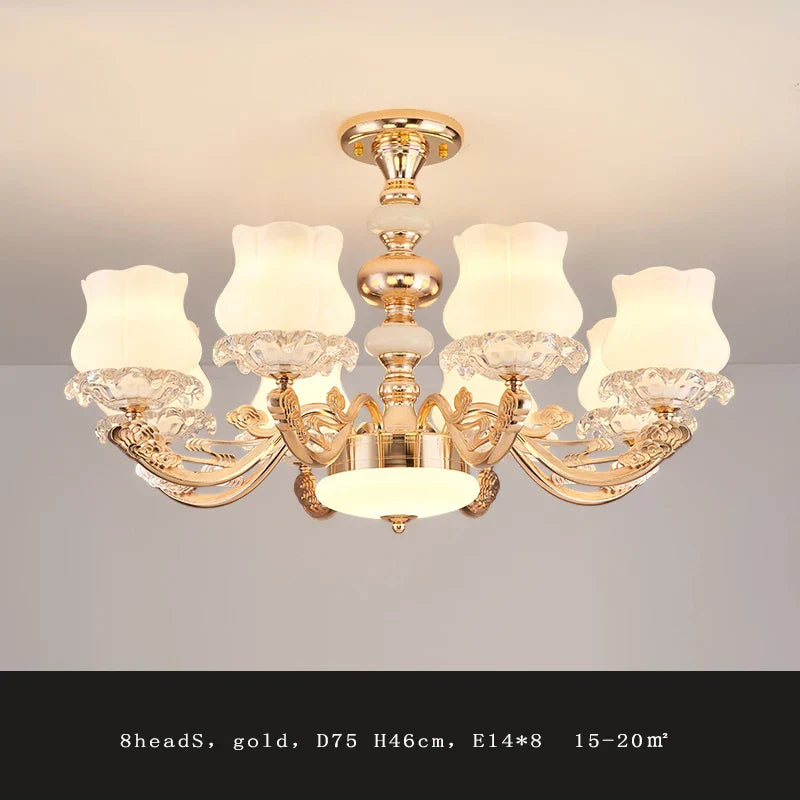 Luxury Duplex Building Chandelier Elegant Villa Pendant Light Modern Living Room Bedroom Lighting