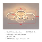Acrylic Ceiling Lights Modern Chandelier LED Lamps Dining Living Room Bedroom Decor