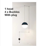 Geometric Glass Ball LED Pendant Chandelier Ceiling Lamp for Living Dining Bedroom