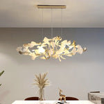 Ginkgo Leaf Decor Chandelier - Nordic Fine Flower Art Light for Living Room