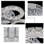 Crystal Nordic LED Ceiling Chandelier for Modern Indoor Lighting