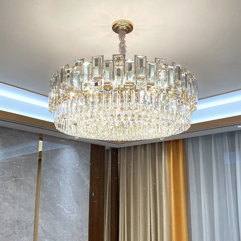 Crystal Chandelier: Elegant Lighting for Home, Living Room, Bedroom, Kitchen