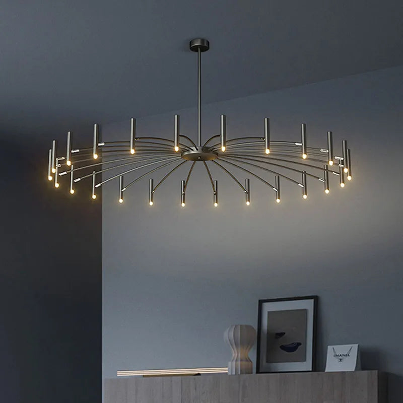 Modern Metal LED Ceiling Chandelier for Bedroom Home Decor Lighting