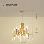 Modern Tube G4 Chandelier Pendant Light Fixture for Artistic Room Decor