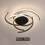 Curved Branch LED Ceiling Lamp: Modern Nordic Design for Bedroom, Dining, Kitchen.