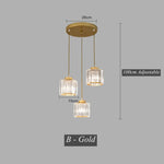 Crystal LED Pendant Chandelier for Dining Living Room Decor