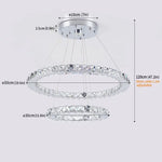 Crystal Triangle Chandelier: Modern K9 Pendant Light for Living & Dining Room