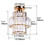 Crystal Chandelier: Elegant LED Ceiling Light for Living Room, Bedroom, and Aisle. Luxurious Modern Design.