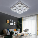Afralia Smart LED Chandelier Modern Ceiling Lamp Remote Control for Living Dining Room