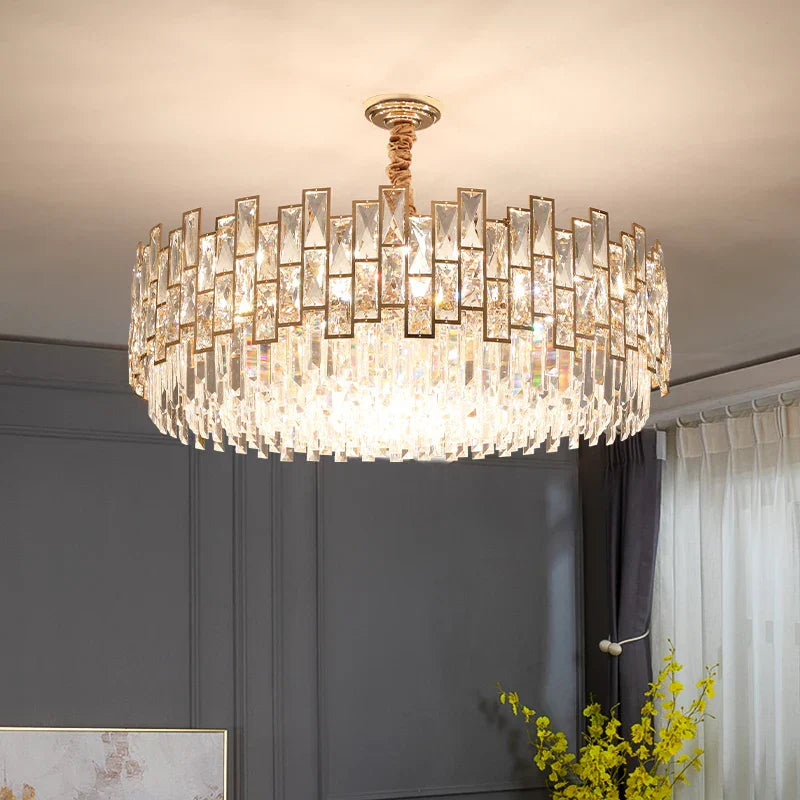 Crystal Chandelier: Modern Luxury Lighting for Living Room, Bedroom, Kitchen