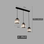 Crystal LED Pendant Chandelier for Dining Living Room Decor