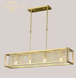 Crystal Rectangle Luxury Chandelier for Elegant Home Décor