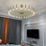 Modern Metal LED Ceiling Chandelier for Bedroom Home Decor Lighting