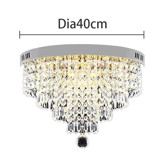 Crystal Chandelier Ceiling Lamp - Entrance Kitchen Chandeliers Fixtures Home Decor