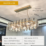 Crystal Chandelier: Elegant Nordic Design for Living, Dining, Bedroom