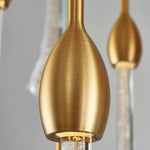 Modern Crystal Chandelier Water Drop Design LED Hanging Lighting for Villa Lobby by Afralia™