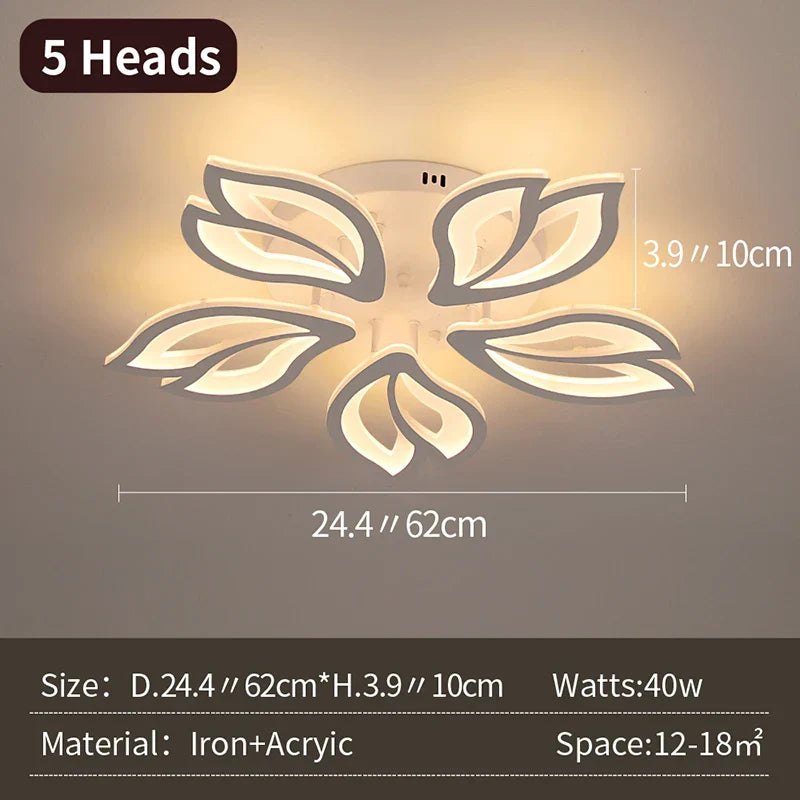 Geometric Acrylic LED Ceiling Chandelier for Modern Nordic Decor