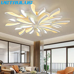 Branch Design LED Chandelier: Modern Nordic Acrylic Ceiling Light for Stylish Living Room Décor
