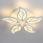 Modern Leaf Design Ceiling Chandelier & Wall Lamps Set