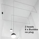 Geometric Glass Ball LED Pendant Chandelier Ceiling Lamp for Living Dining Bedroom