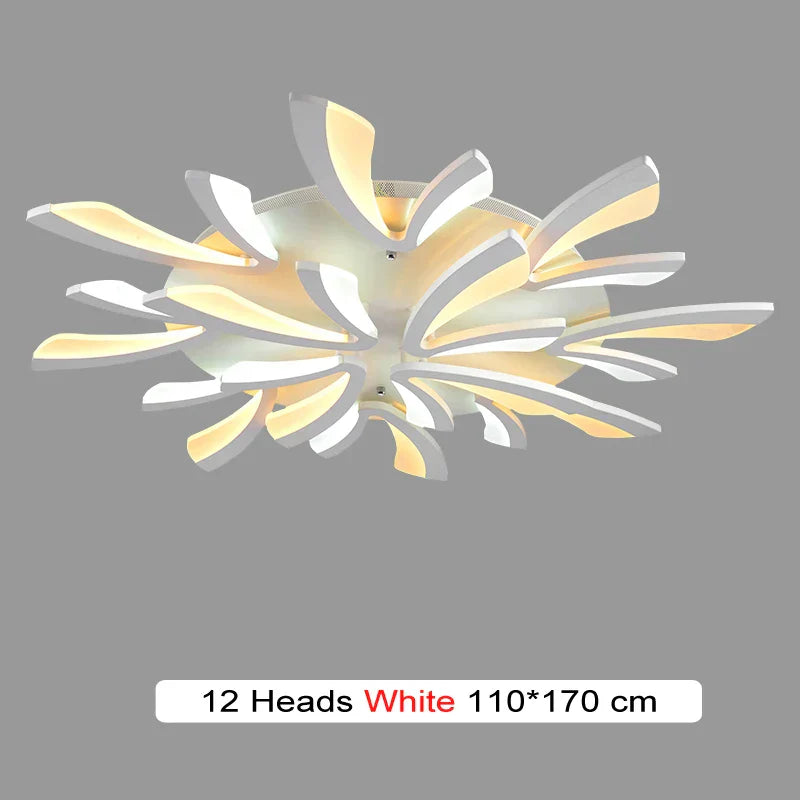 Modern LED Branch Chandelier for Dining Living Study Room Lighting Fixtures