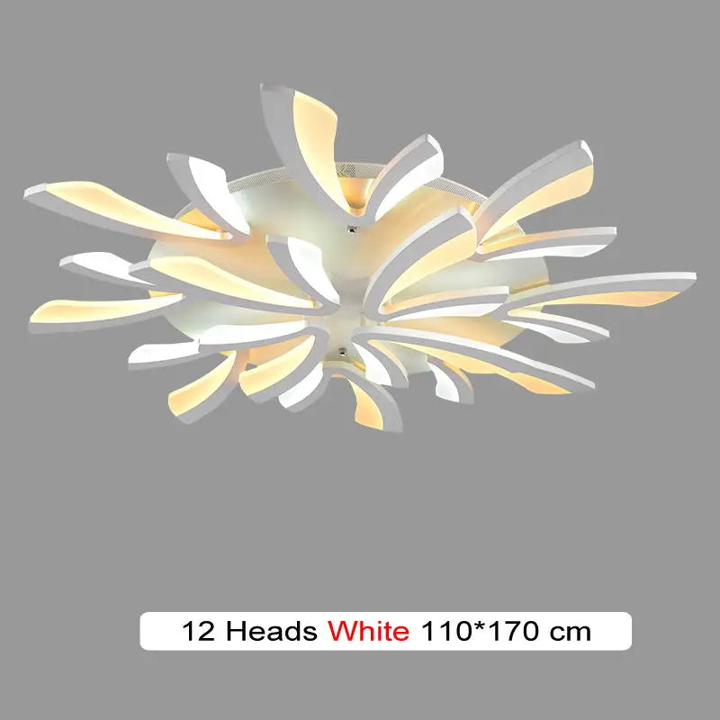 Branch Design LED Chandelier: Modern Nordic Acrylic Ceiling Light for Stylish Living Room Décor