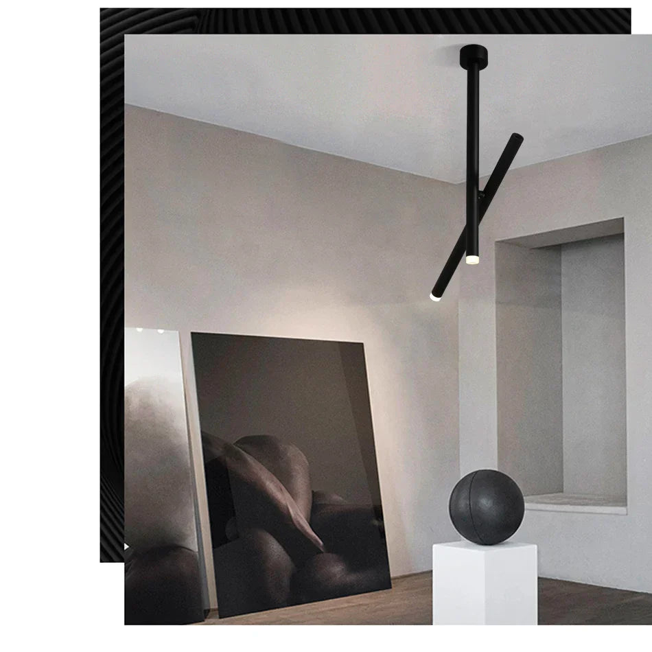 LED Pendant Light 10W Surface Mounted COB Adjustable Ceiling Lamp for Living Room