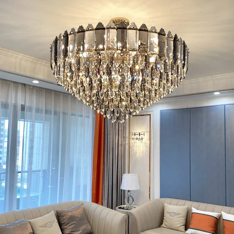 Crystal Chandelier: Post Modern Luxury Living Room Light