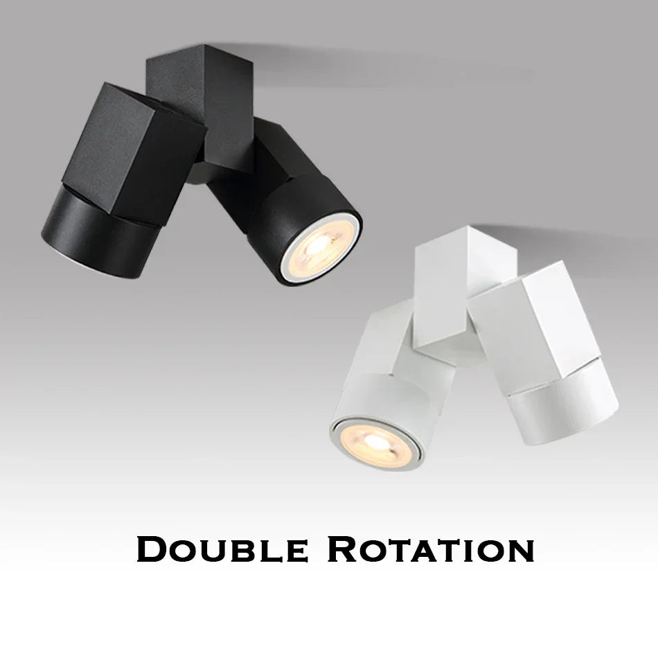180 Adjustable LED GU10 Downlight Surface Mount Spotlight