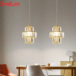 Crystal Pendant Light: Modern Nordic Chandelier for Bedroom, Dining Room, Kitchen Island