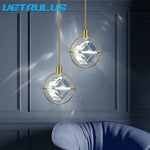 Crystal LED Ceiling Lamp Chandelier Iron Art Bar Home Decor.