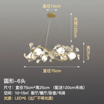 Nordic Glass Ball Chandelier with Petals by - Luxury Interior Lighting