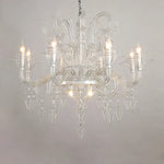 Baroque Designer LED Chandelier Lighting in Gold Silver Black Iron